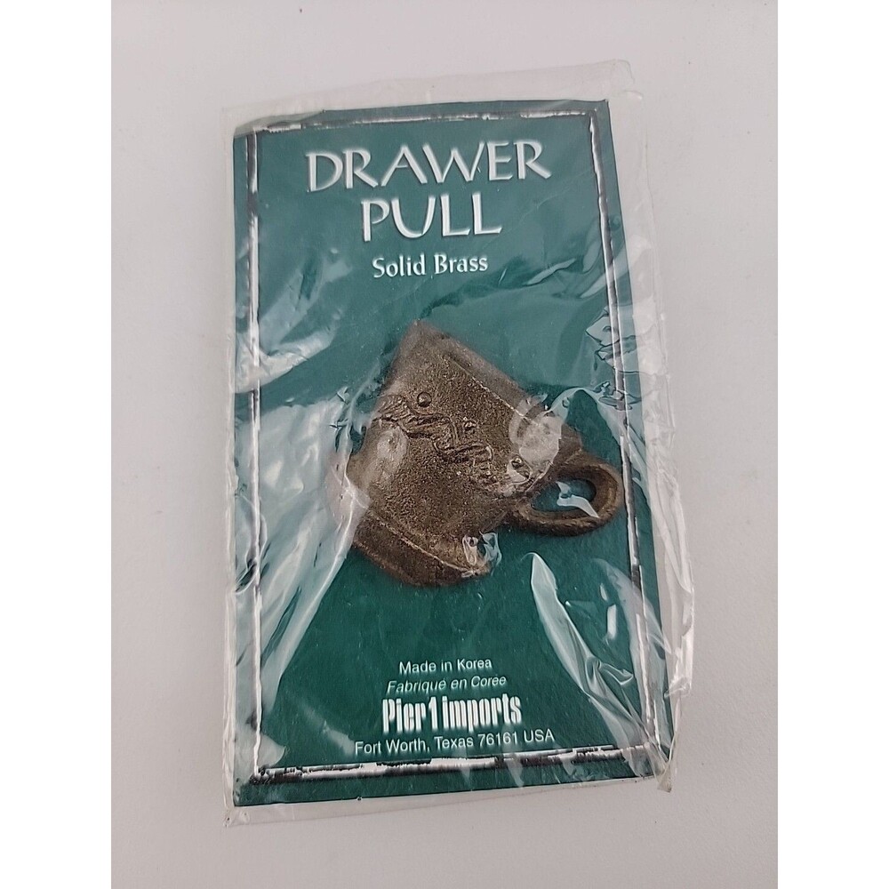 Brass Tea Cup shaped drawer/door pulls/Handle/Nostalgia 1.75" Pier 1 Imports